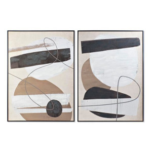 Obraz DKD Home Decor 103 x 4,5 x 144 cm Abstrakcyjny (2 Sztuk)