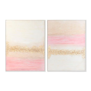 Obraz DKD Home Decor Abstrakcyjny 90 x 4 x 120 cm Nowoczesny (2 Sztuk)