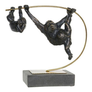 Figurka Dekoracyjna DKD Home Decor Metal Żywica Małpa (37 x 15 x 34 cm)