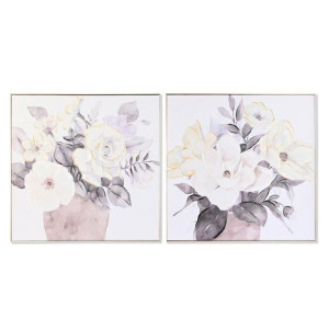 Obraz DKD Home Decor 80 x 3,5 x 80 cm Wazon Tradycyjny (2 Sztuk)