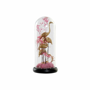Figurka Dekoracyjna DKD Home Decor Czarny Różowy Złoty 14 x 14 x 32 cm