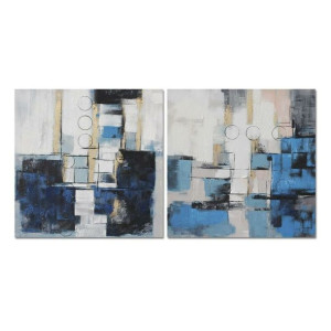 Obraz DKD Home Decor 100 x 2,8 x 100 cm Abstrakcyjny Nowoczesny (2 Sztuk)
