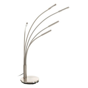 Lampa stołowa 78 x 21,5 x 98 cm Szary Metal Marmur