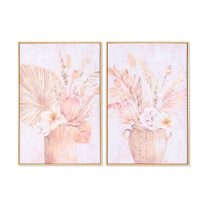Obraz DKD Home Decor 60 x 3,5 x 90 cm Wazon Skandynawski (2 Sztuk)