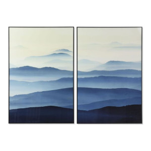 Obraz DKD Home Decor 80 x 2,5 x 120 cm Orientalny Góra (2 Sztuk)