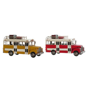 Pojazd DKD Home Decor MO-190512 Autobus 32 x 13 x 17 cm Vintage (2 Sztuk)