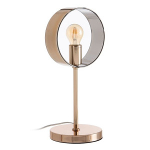Lampa stołowa 20 x 18 x 44 cm Szkło Złoty Metal