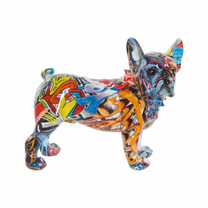 Figurka Dekoracyjna DKD Home Decor 24 x 11 x 20 cm Wielokolorowy Pies