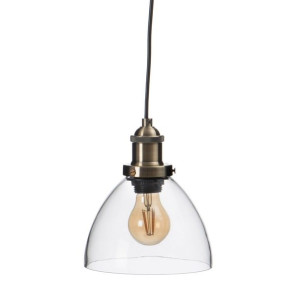 Lampa Sufitowa 18 x 18 x 18,5 cm Szkło Złoty Metal