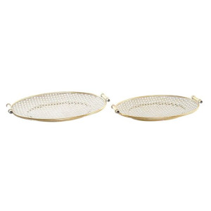Dekoracja na Stół DKD Home Decor 53 x 35 x 7 cm Złoty Arabia (2 Sztuk)