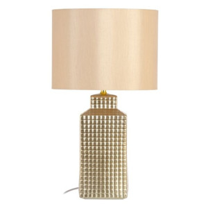 Lampa stołowa Ceramika Tkanina syntetyczna Złoty 36 x 36 x 46 cm