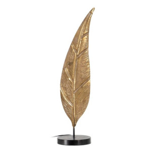 Lampa stołowa 18 x 18 x 72 cm Czarny Złoty Metal