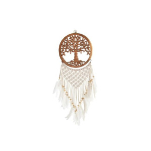 Zawieszka ozdobna DKD Home Decor 20 x 2,3 x 60 cm Naturalny Biały