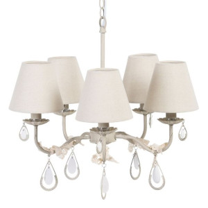 Lampa Sufitowa 51 x 50 x 96 cm Metal Taupe Klasyczny