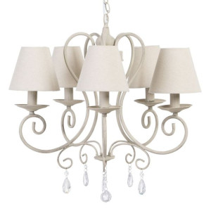 Lampa Sufitowa 58 x 56 x 108 cm Metal Taupe Klasyczny