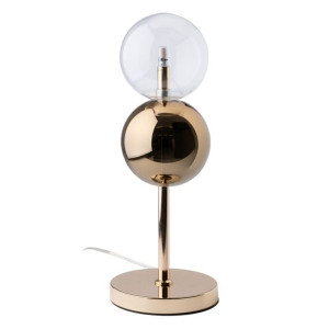 Stołowa Lampa LED Stołowa 15 x 15 x 48 cm Szkło Złoty Żelazo