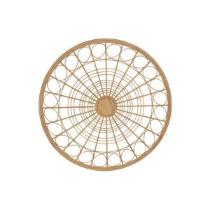 Dekoracja ścienna DKD Home Decor Brązowy Rattan (81 x 2 x 81 cm)