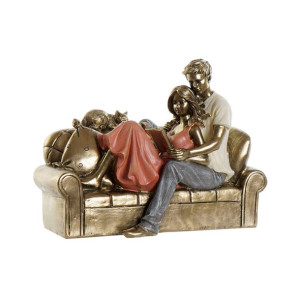 Figurka Dekoracyjna DKD Home Decor 22 x 11 x 16,5 cm Złoty Para