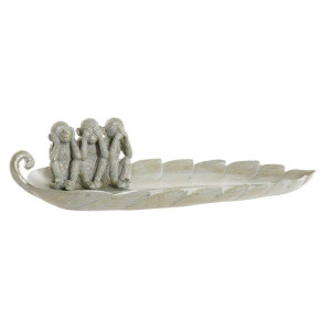 Figurka Dekoracyjna DKD Home Decor 45 x 17 x 10 cm Szary Kolonialny Małpy