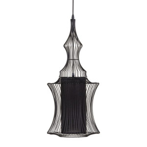 Lampa Sufitowa 29 x 29 x 68 cm Czarny Żelazo