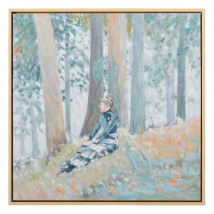 Płótno 76,2 x 4 x 76,2 cm Drzewa