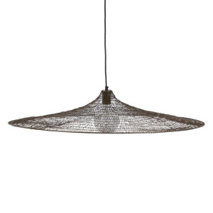 Lampa Sufitowa 90 x 90 x 13 cm Złoty Metal