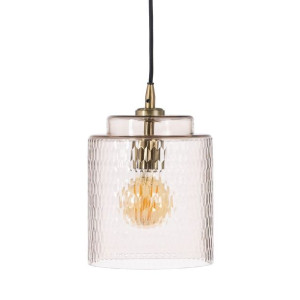 Lampa Sufitowa Szkło Metal 20 x 20 x 27 cm