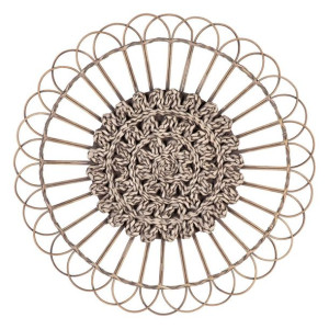 Dekoracja ścienna Naturalny Rattan 73 x 3 x 73 cm