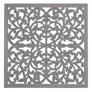 Dekoracja ścienna Szary 60 x 1 x 60 cm DMF