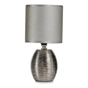 Lampa stołowa Paski Ceramika Szary (13 x 26,5 x 13 cm) (2 pcs)