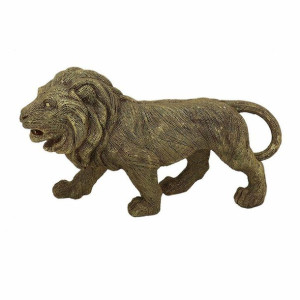 Figurka Dekoracyjna DKD Home Decor 30 x 9,4 x 16,7 cm Złoty Lew Kolonialny
