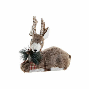 Figurka Dekoracyjna DKD Home Decor Włókno Renifer (38 x 21 x 36.5 cm)
