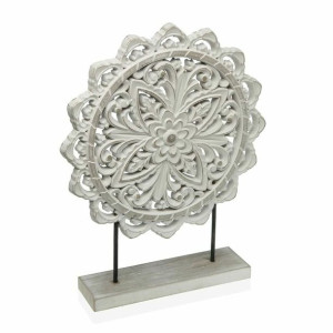 Figurka Dekoracyjna Okrągła Drewno MDF (6 x 31,5 x 25 cm)