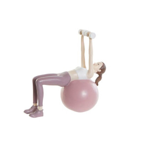 Figurka Dekoracyjna DKD Home Decor 18,5 x 8 x 17,5 cm Scandi Różowy Yoga