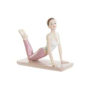 Figurka Dekoracyjna DKD Home Decor 16 x 6 x 13 cm Scandi Różowy Yoga