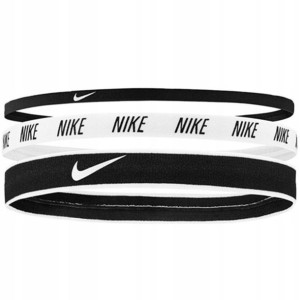 Opaski Nike Mixed Width Headbands 3szt czarno-biał