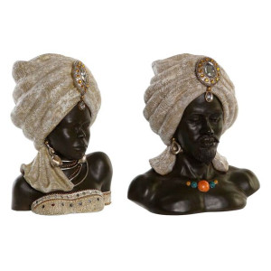 Figurka Dekoracyjna DKD Home Decor 32 x 22,5 x 35 cm Afrykanka (2 Sztuk)