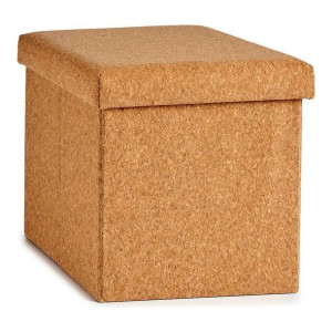 Pudełko ozdobne Brązowy Składany MDF Korek (31 x 31 x 31 cm)