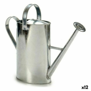 Konewka dekoracyjna Srebrzysty Metal (11 x 30,7 x 39 cm) (12 Sztuk)