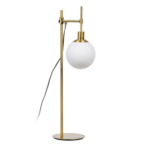 Lampa stołowa 24 x 17 x 65 cm Szkło Złoty Metal