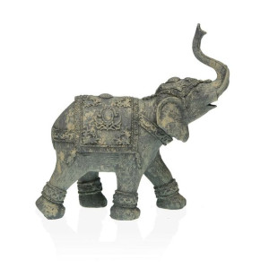 Figurka Dekoracyjna Versa Słoń Szary 19 x 18 x 7 cm Żywica