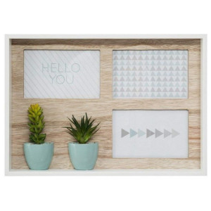Ramka ścienna na zdjęcia Atmosphera Cactus 3 zdjęcie (36,5 x 25,7 x 4,5 cm)