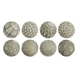 Kulki Dekoracja Kolor Zielony 10 x 10 x 10 cm (8 Sztuk)
