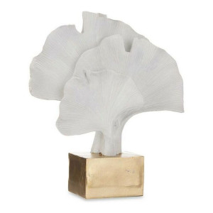 Figurka Dekoracyjna Kwiat Biały polyresin (8 x 24,5 x 22 cm)
