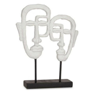 Figurka Dekoracyjna Twarz Biały Polyresin (27 x 32,5 x 10,5 cm)