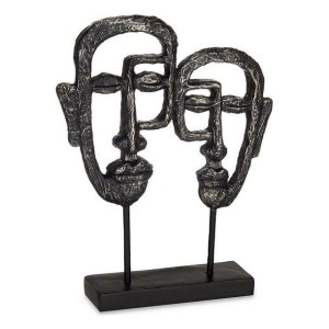 Figurka Dekoracyjna Twarz Czarny Polyresin (27 x 32,5 x 10,5 cm)
