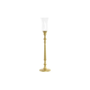 Świecznik DKD Home Decor 15 x 15 x 69 cm Szkło Złoty Metal
