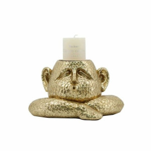 Świeczniki DKD Home Decor Żywica 21 x 15 x 12 cm Złoty