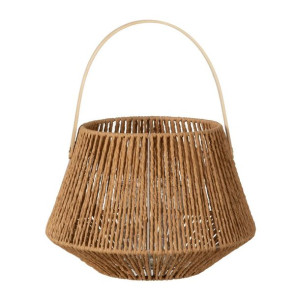Lampa Świeczniki Naturalny Naturalne Włókno 31 x 31 x 22 cm