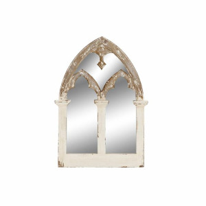 Lustro ścienne DKD Home Decor Lustro Jodła Biały (53 x 5.5 x 75.5 cm)